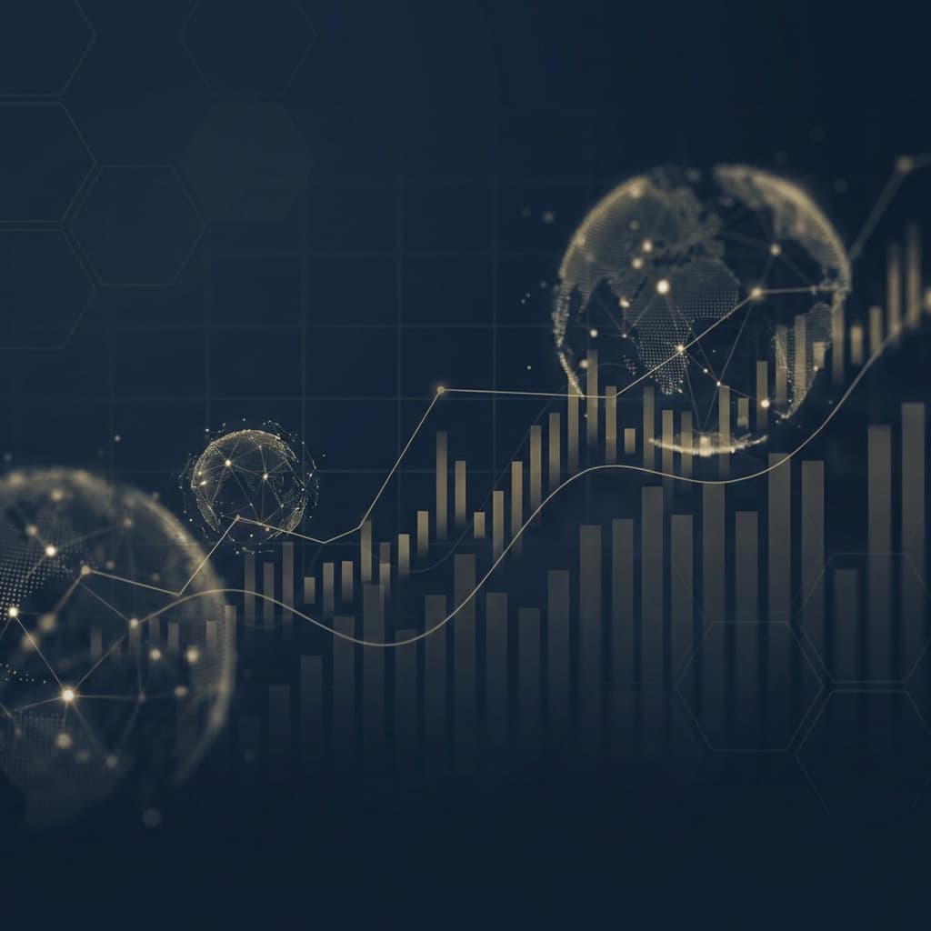 Financial analytics background